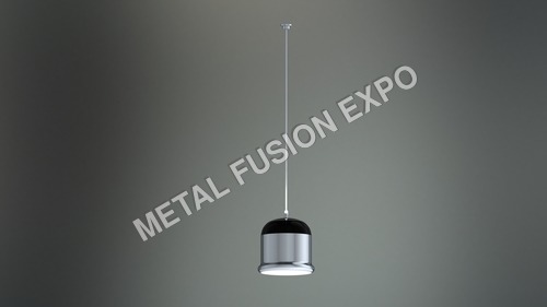 काले लेपित लटकने वाली रोशनी