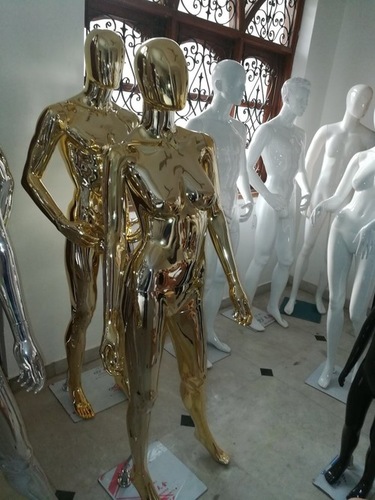 Gold Chrome Female Mannequins