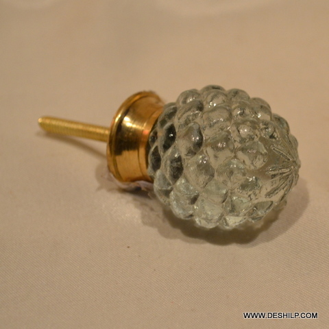 Transparent Glass Door Knob Handle