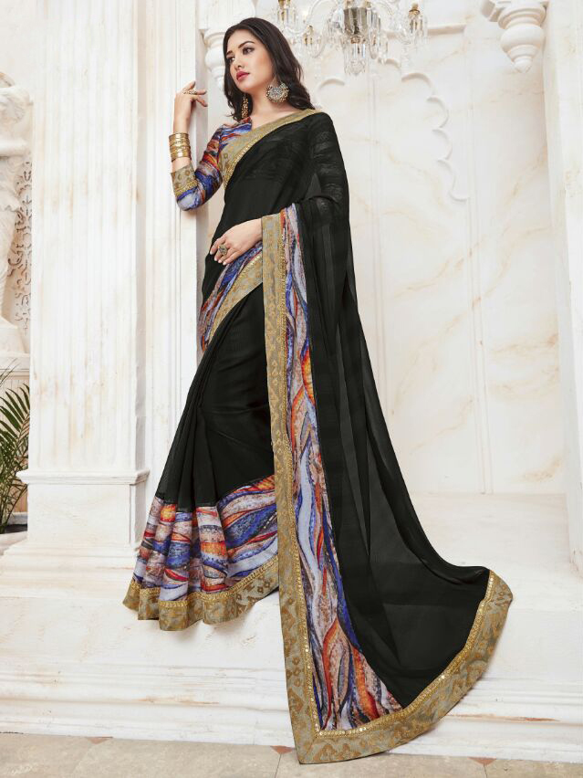 Multi Printed Exclusive Saree