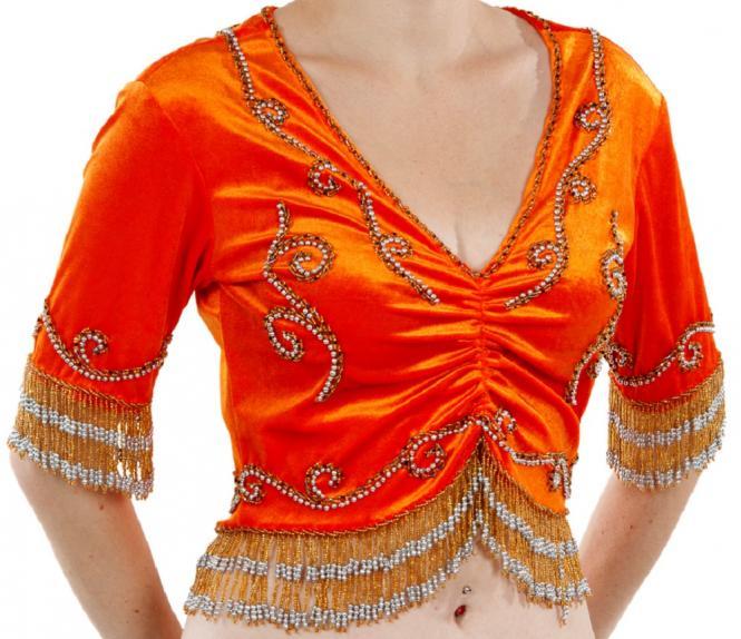 Orange Belly Dance Top