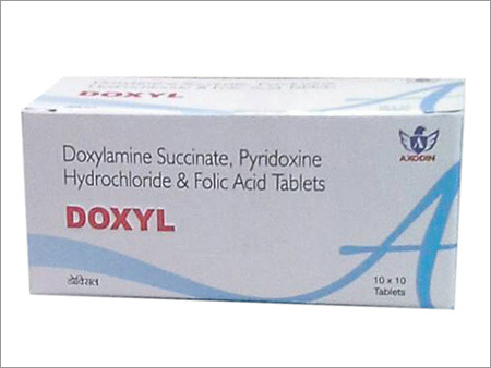 Doxylamine Succinate Pyridoxine Hydrochloride And Folic Acid Tablets