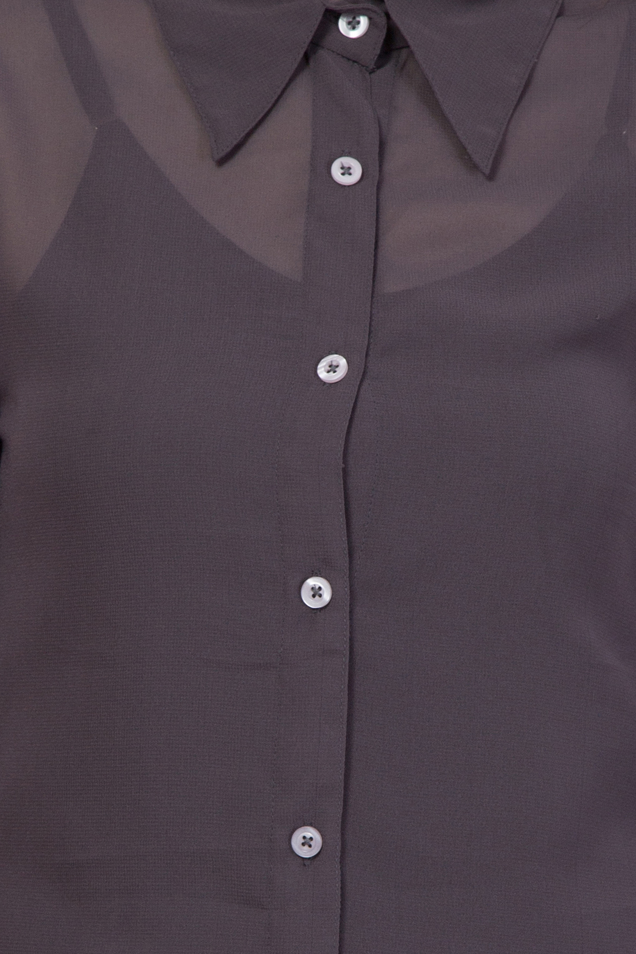 Ladies Formal Shirts - Poly Georgette, Bust Size 889 Mm, Hip Size 939.8 Mm, Length 635 Mm, Full Sleeves, Waist Size 33, Xs To Xl Size Range