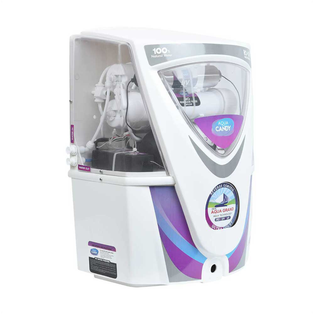 Aqua Grand RO+UV+UF एक उच्च गुणवत्ता वाला जल शोधन प्रणाली है जो रिवर्स ऑस्मोसिस (RO), अल्ट्रावायलेट (UV) और अधिशोषण (UF) तकनीकों का समावेश करती है, जिससे आपको साफ़ और सुरक्षित पानी मिलता है। यह घरेलू उपयोग के लिए उत्तम है।