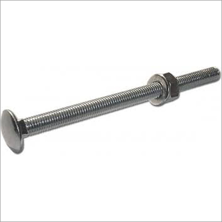 Carriage Bolts - Steel, Varies Diameter, Round Head, Zinc Plated Finish | Corrosion Resistant, Durable Material, Easy Installation, Secure Fastening, Vibration Resistant