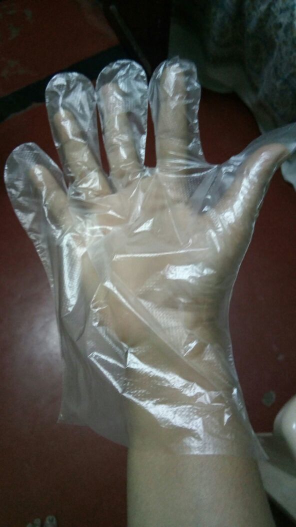 Disposable Hand Glove - Hm Material, Size 7, Transparent Color | Excellent Strength, Flawless Finish, Skin Friendly