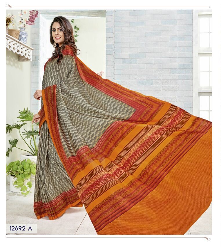 Multi Fancy Printed Saree