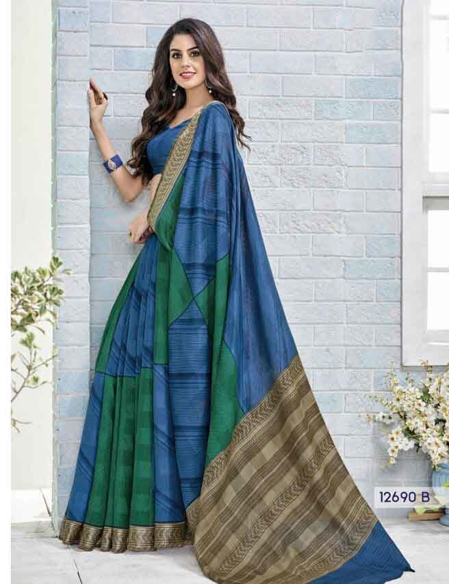 Multi Fancy Printed Saree