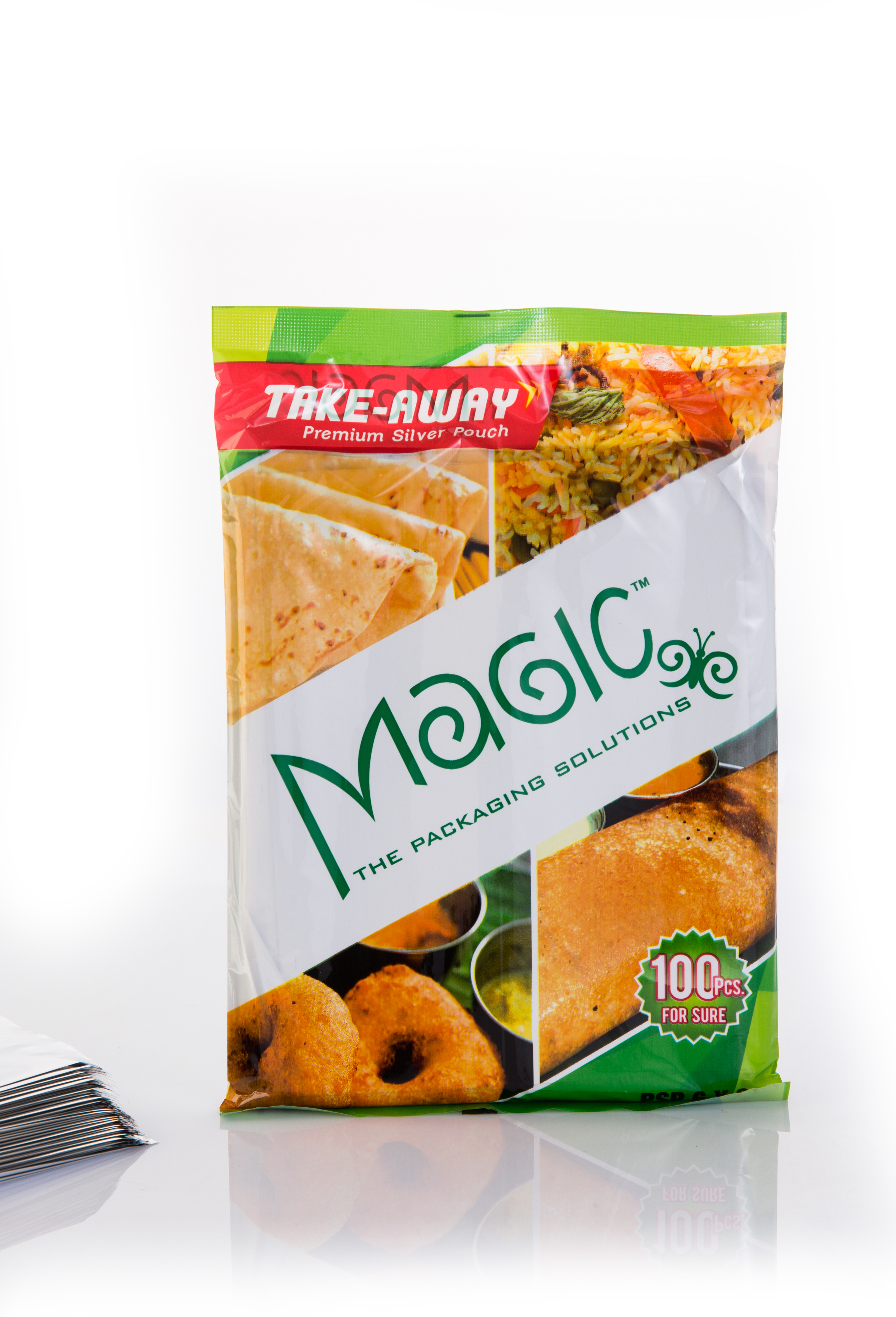 Silver Pouches - 12 Micron Metalized Polyester With 20 Micron Ldpe, Silver Color | Easy Seal, Food Grade, Leak Proof, Temperature Resistant Up To 100â°c