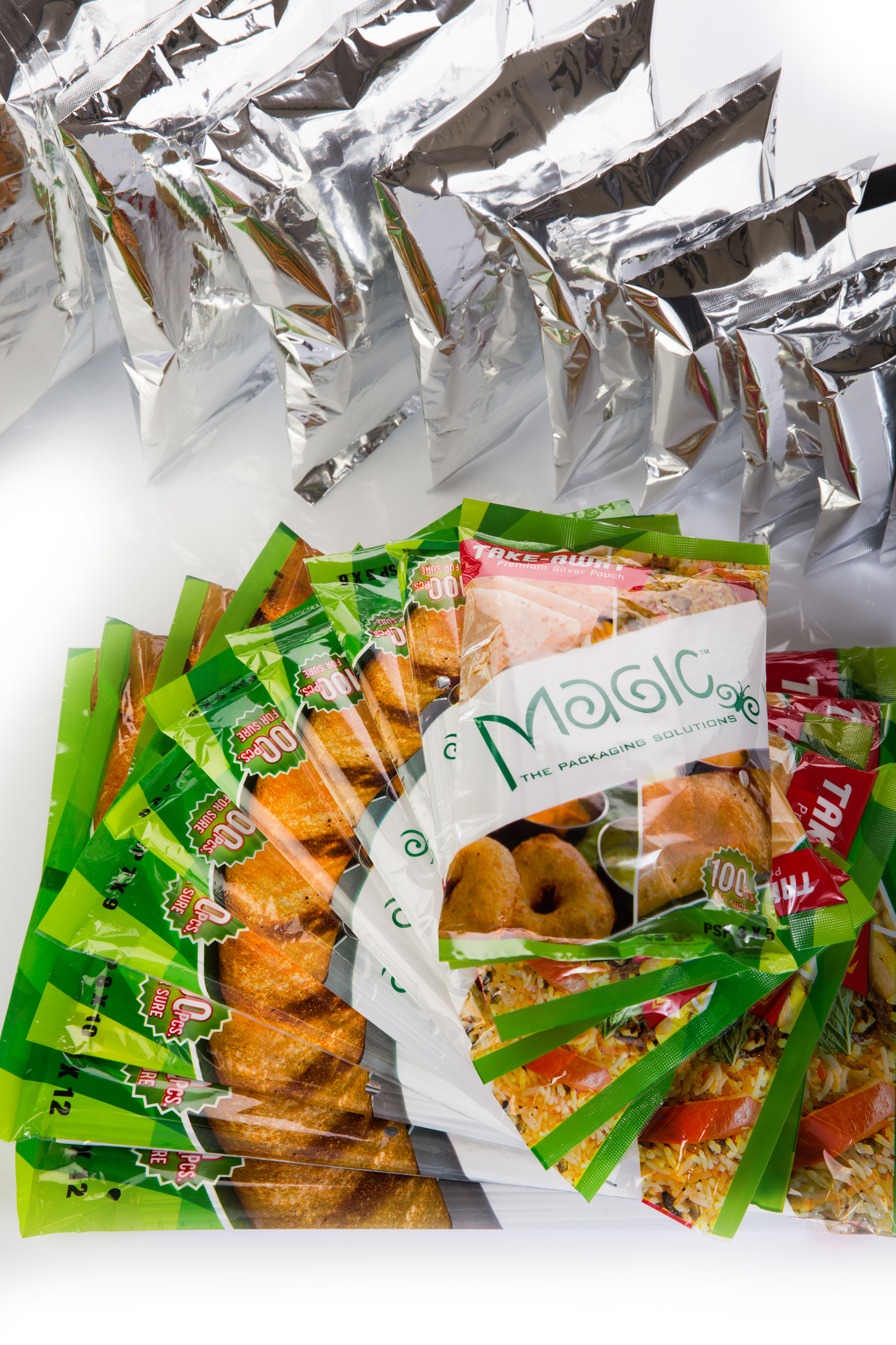 Silver Pouches - 12 Micron Metalized Polyester With 20 Micron Ldpe, Silver Color | Easy Seal, Food Grade, Leak Proof, Temperature Resistant Up To 100â°c