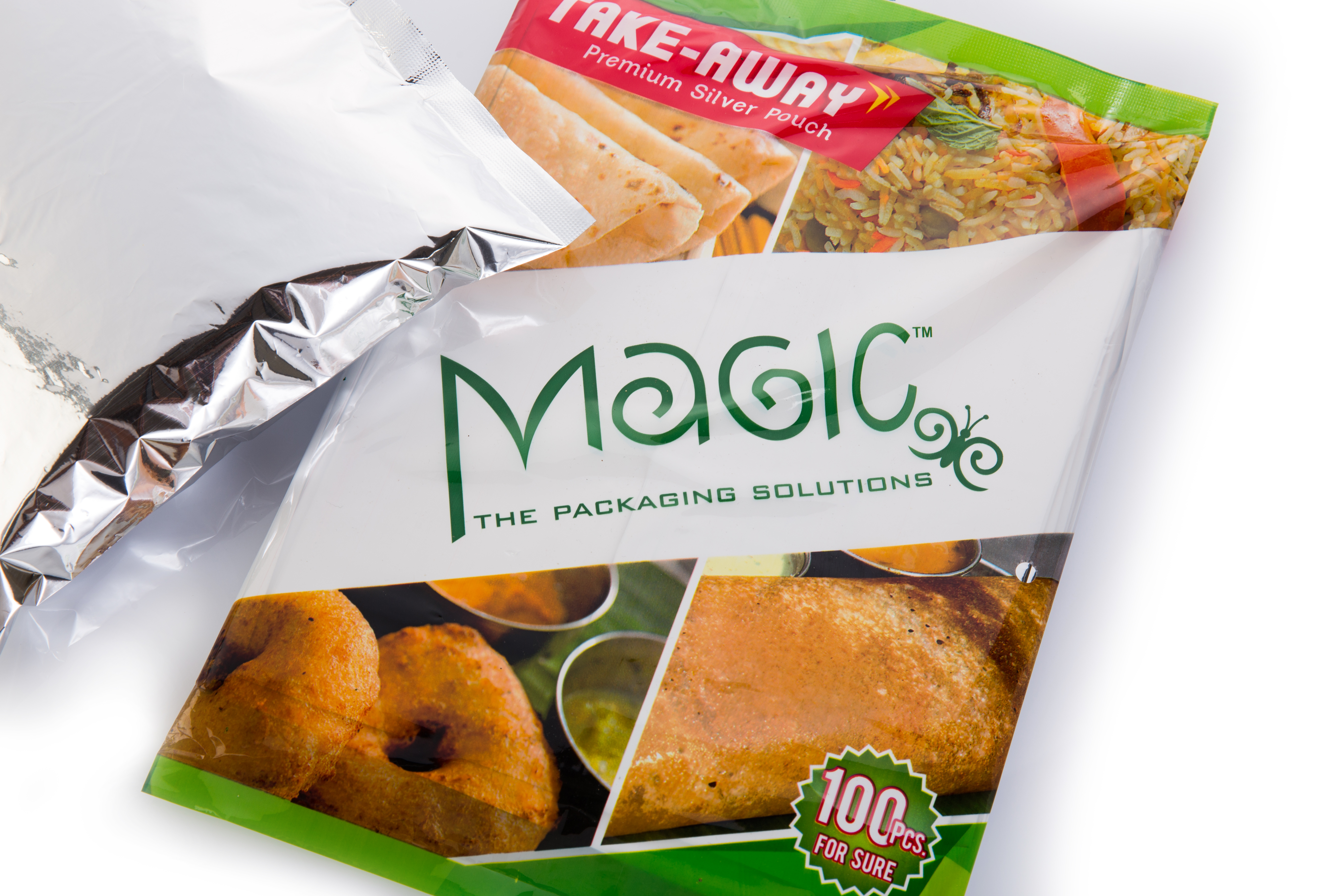 Silver Pouches - 12 Micron Metalized Polyester With 20 Micron Ldpe, Silver Color | Easy Seal, Food Grade, Leak Proof, Temperature Resistant Up To 100â°c