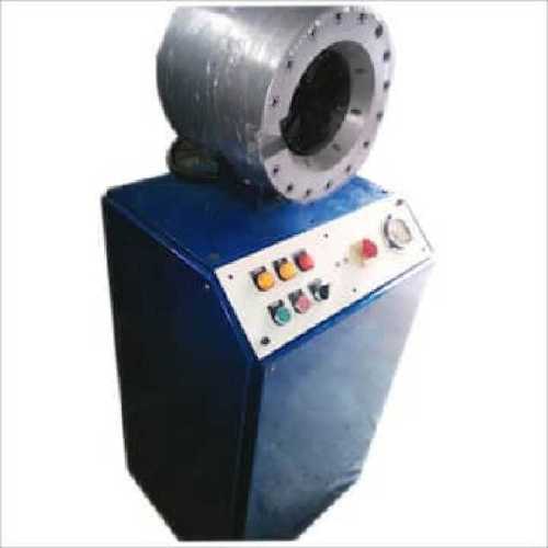 Automatic Hydraulic Hose Crimping Machine - 50-100 kg Weight, 120-220 Volt Power | Blue and Grey Design, Hydraulic Power Source
