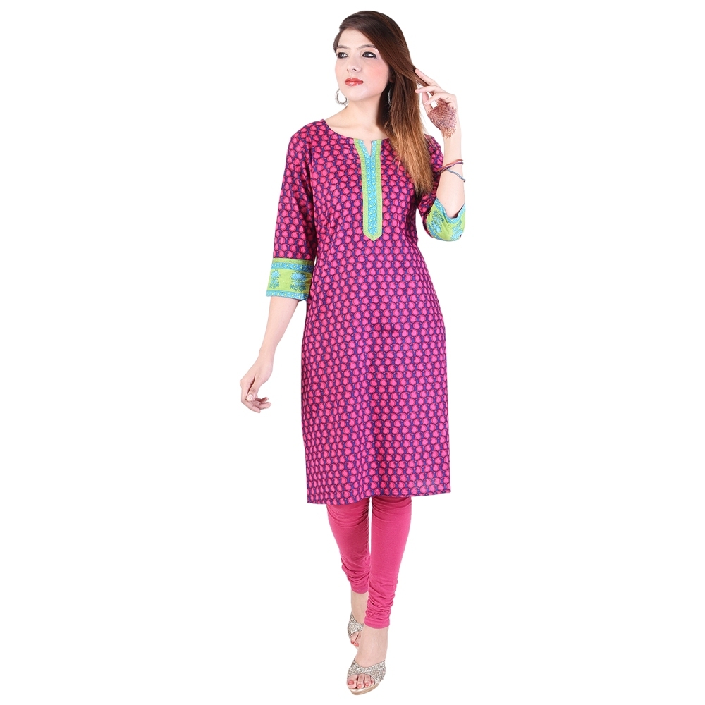 Pink Ladies Fancy Kurtis