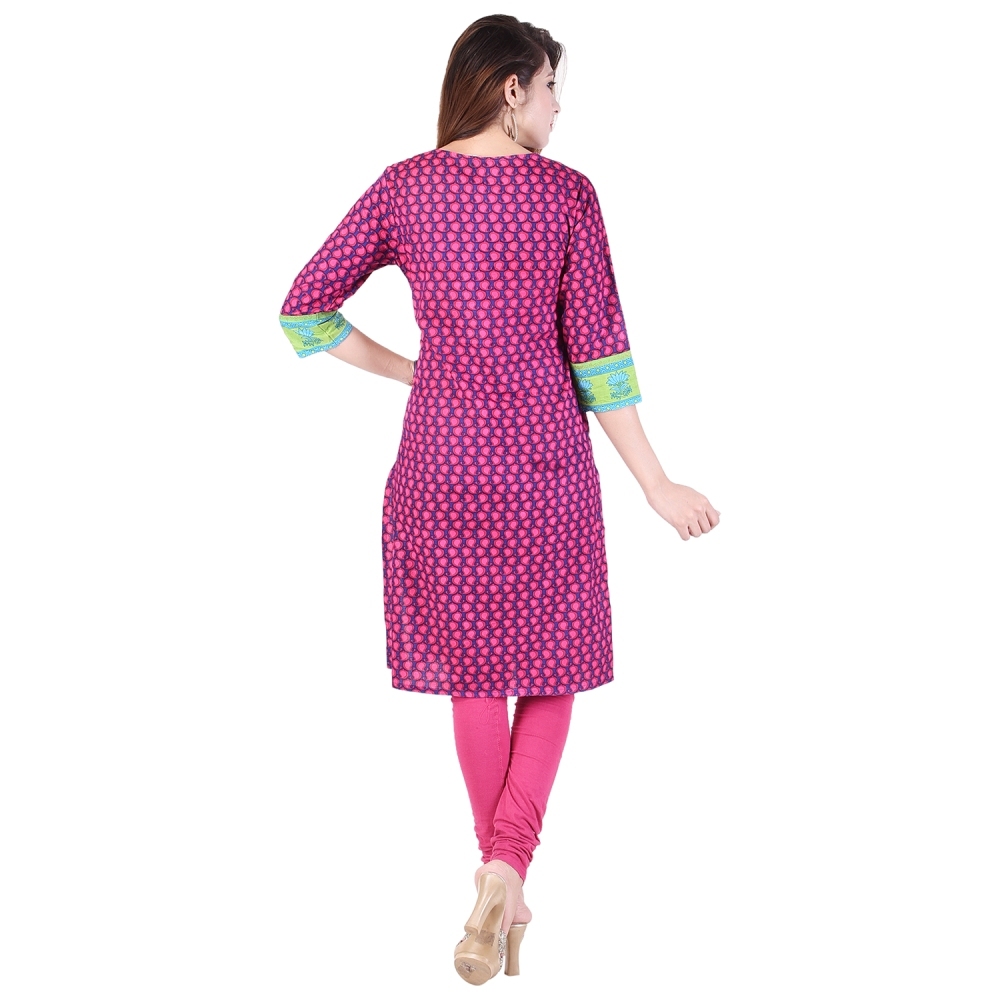 Pink Ladies Fancy Kurtis
