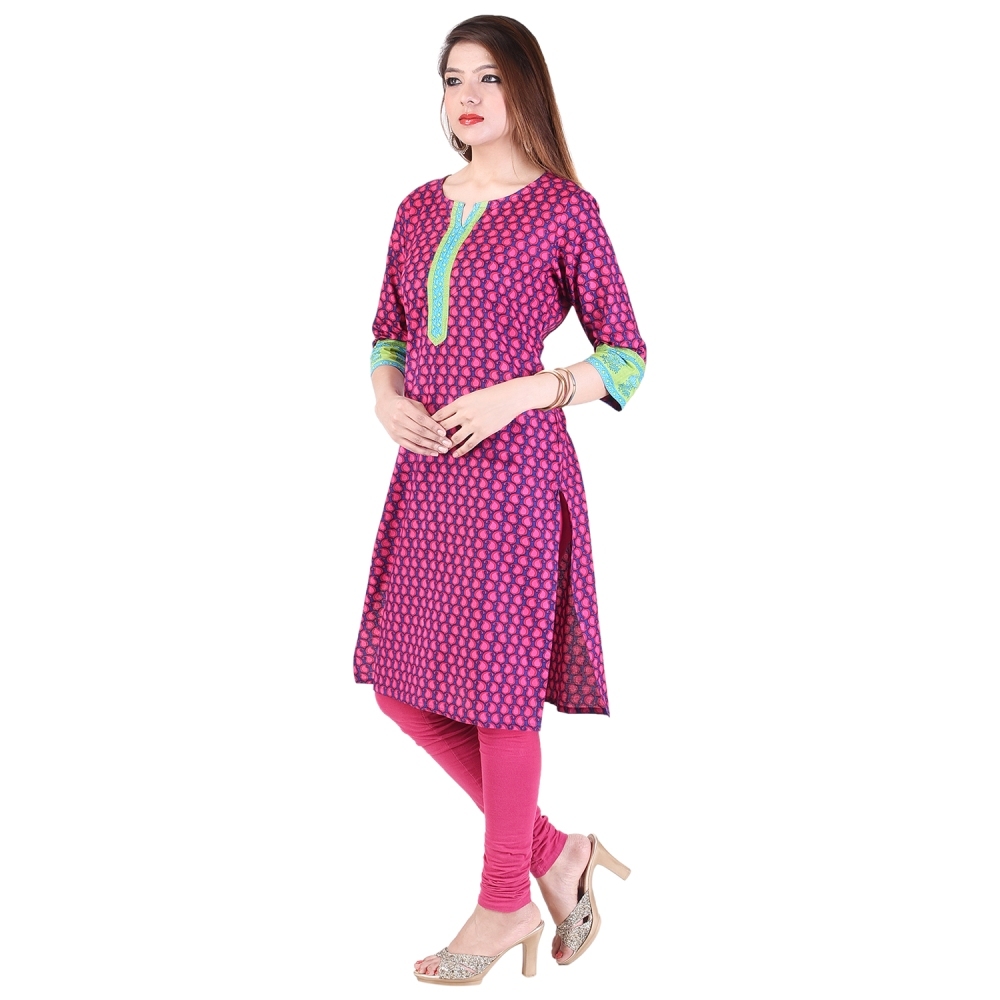 Pink Ladies Fancy Kurtis