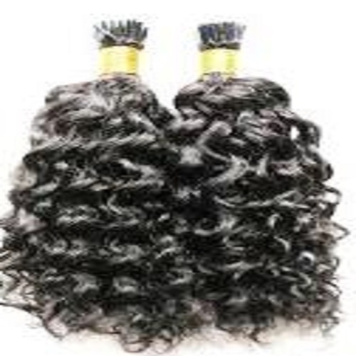 असंसाधित घुंघराले बाल एक्सटेंशन