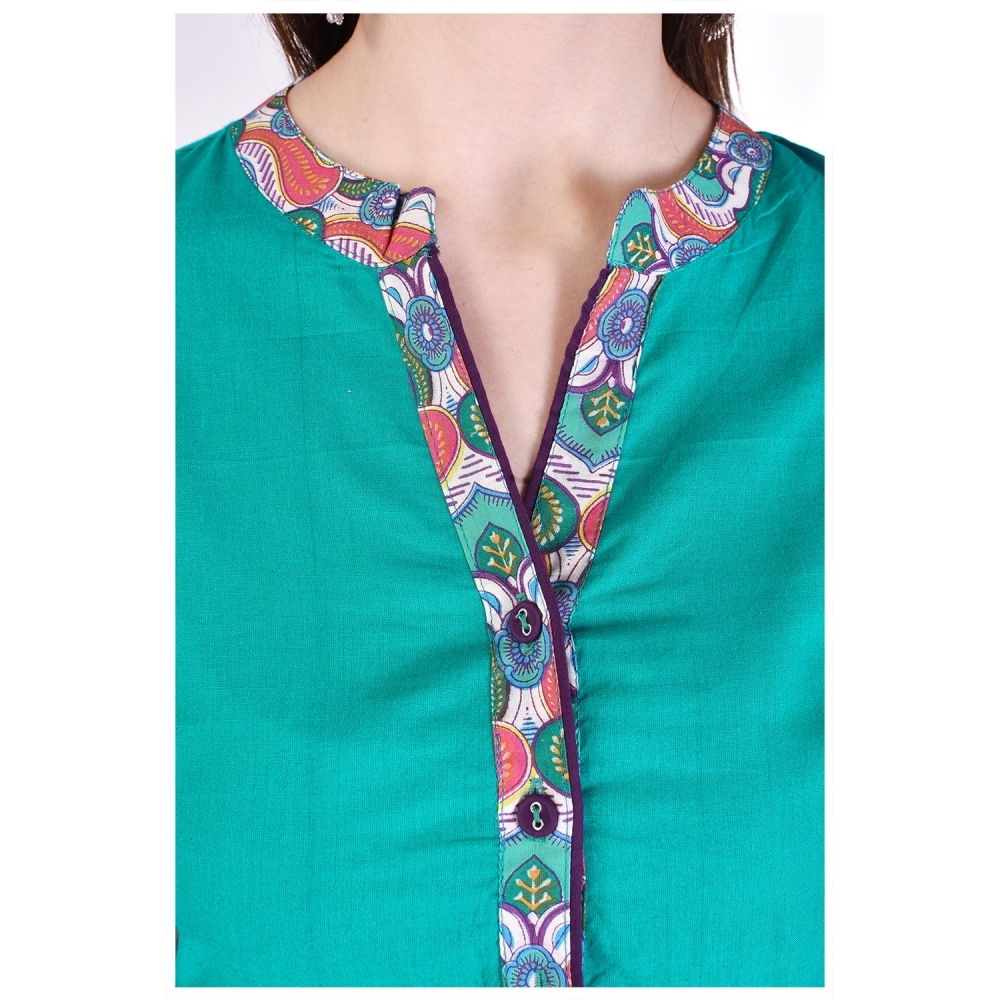 Ethnic Cotton Kurtis - Cotton, Sizes S-xxl, Printed Trendy Colors | 3/4 Sleeve, Breathable, Casual & Formal Wear