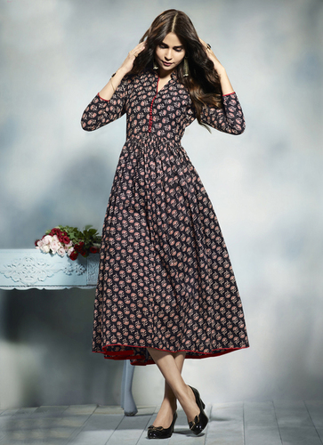 Cotton Anarkali Kurti - Color: As Per Design