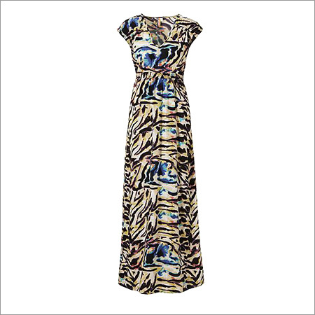 Ladies Digital Print Dress Decoration Material: Paint