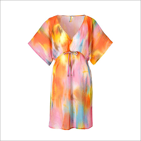 Ladies Designer Print Tunic Dress Decoration Material: Paint