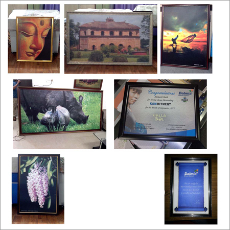 Uv Print On Canvas With Fiber Framing