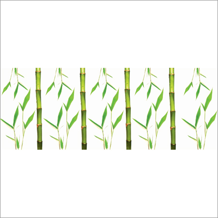 कांच पर बांस प्रिंट