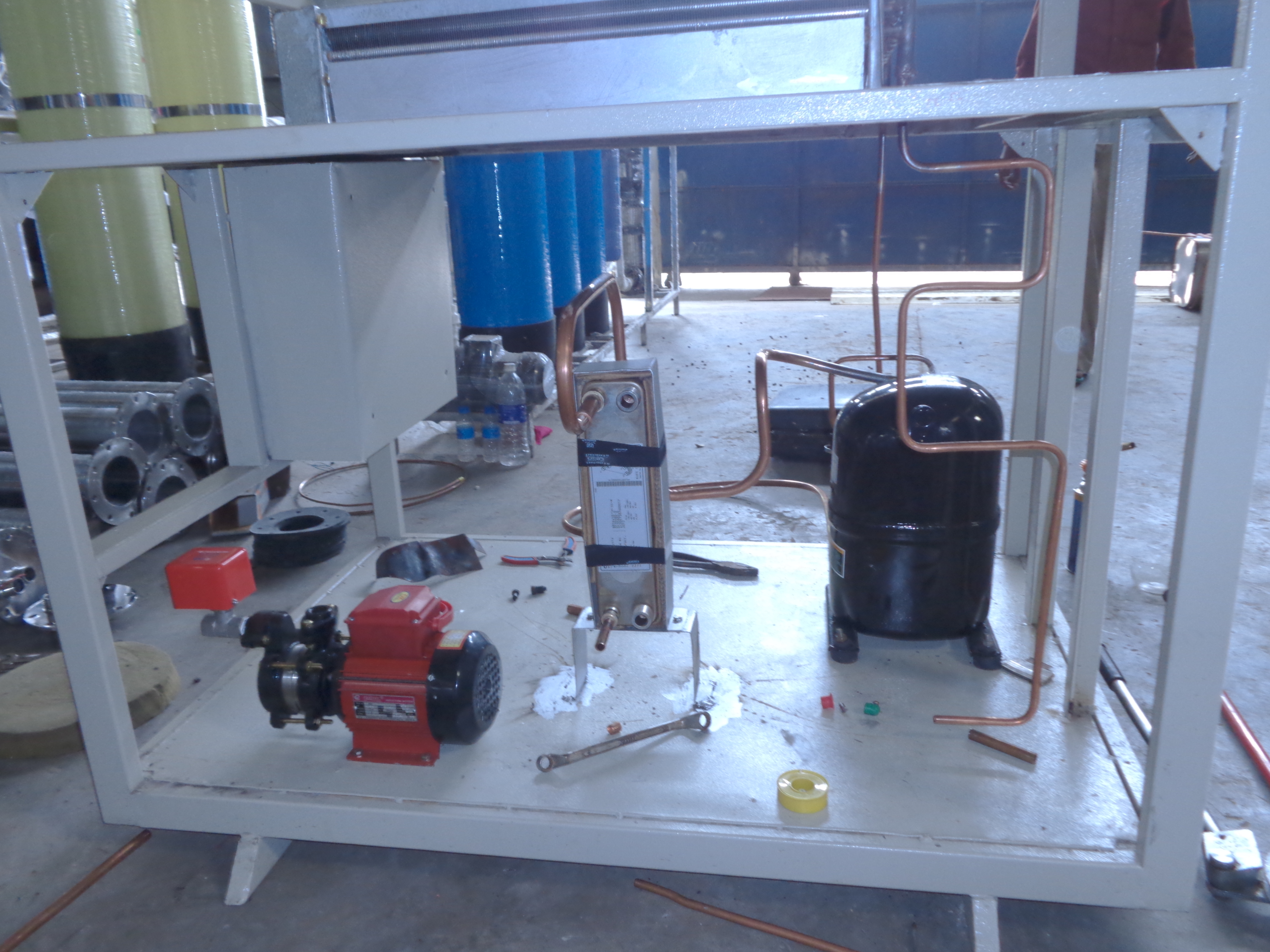 Water Chiller - Ms Powder Coated, 5 Ton Capacity, 600-750 L/hr Flow, 6100 Watt Power | Easy Maintenance, Low Power Consumption, Digital Temp Control