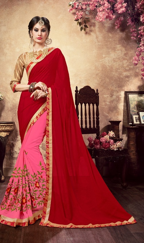 Multi Georgette Saree