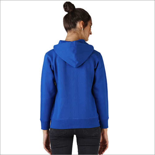 Blue Designer Zipper Sweatshirt