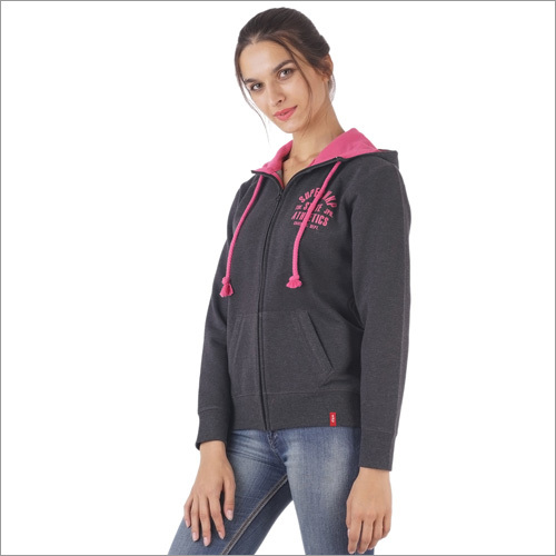 Black Ladies Fancy Sweatshirt