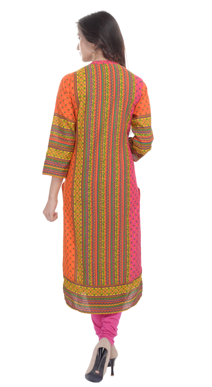 Orange Summer Kurti