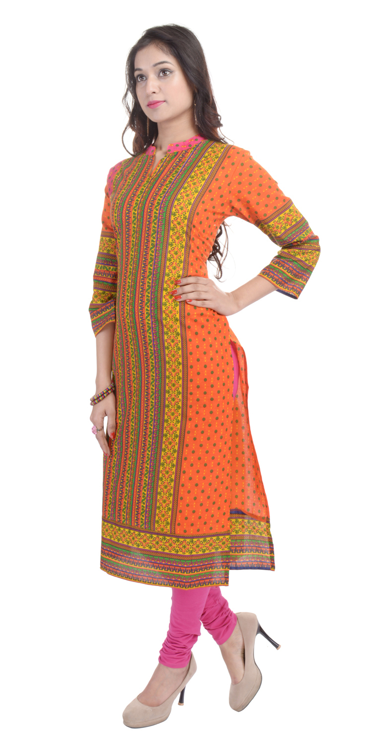 Orange Summer Kurti