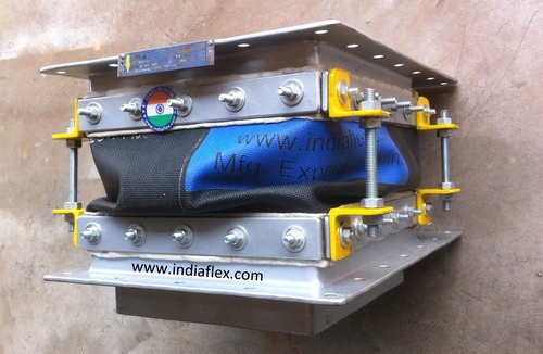 Non Metallic Fabric Bellows - Color: Silver And Yellow