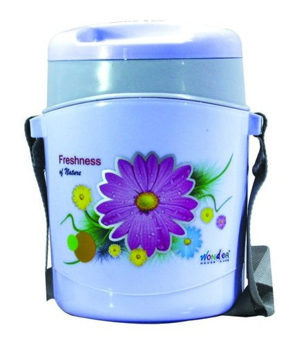 मल्टी कलर प्लास्टिक इंसुलेटेड लंच बॉक्स हॉटलाइन 3