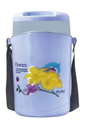 मल्टी कलर प्लास्टिक इंसुलेटेड लंच बॉक्स हॉटलाइन 4