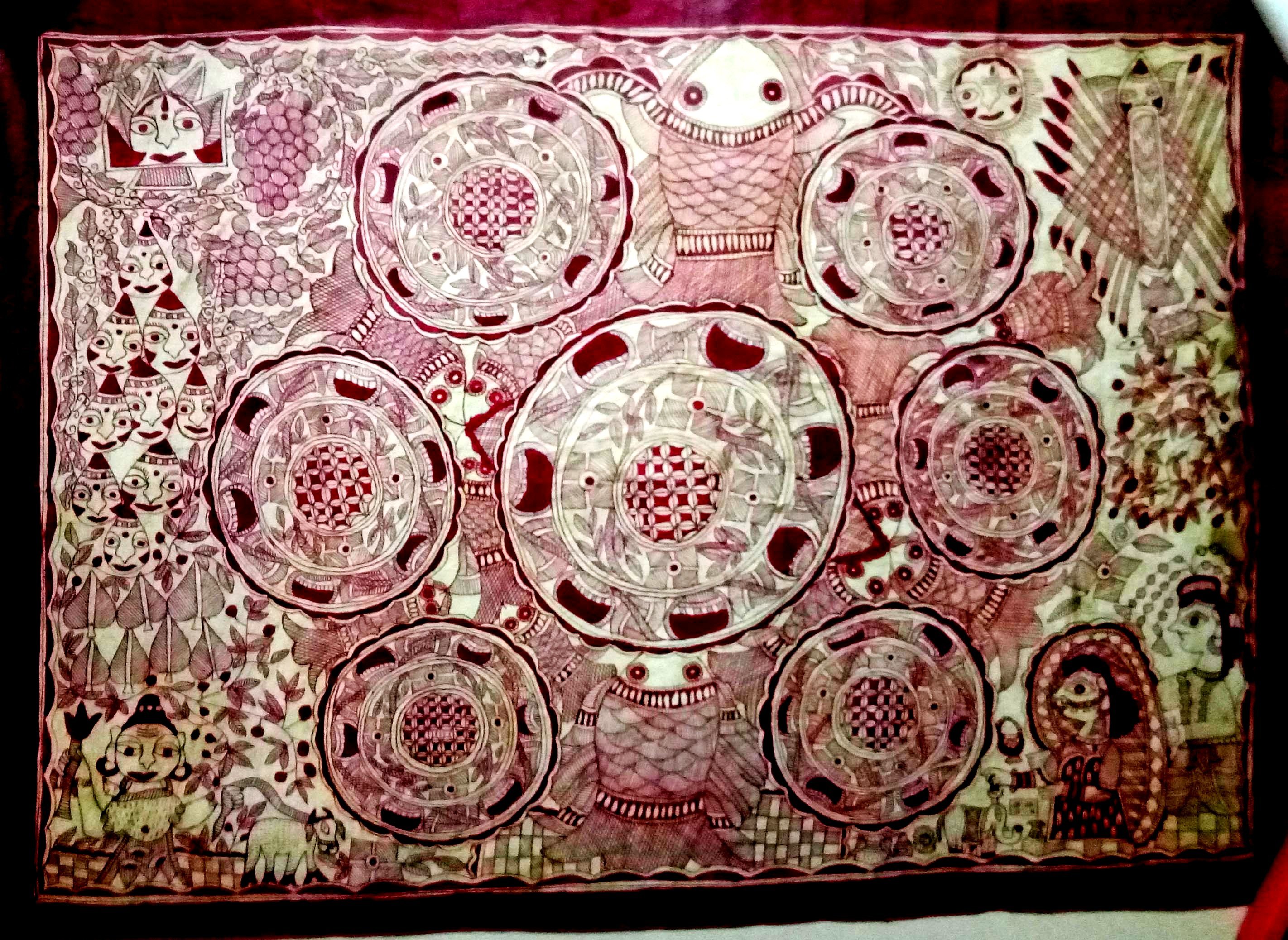 Mithila Kohbar Painting