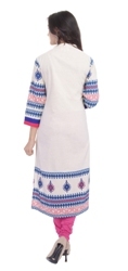 White Latest Kurti Designs