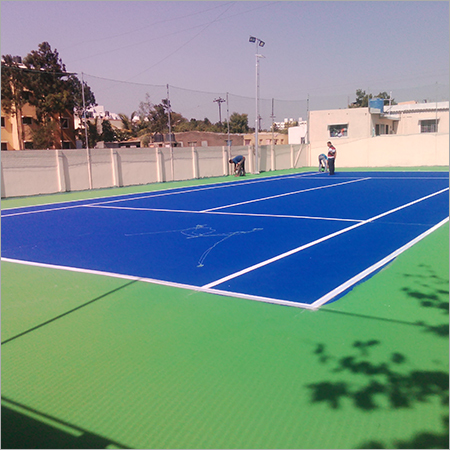 Badminton Courts - PVC Rectangle with Polished Tile Surface | Easy to Install, Waterproof Design