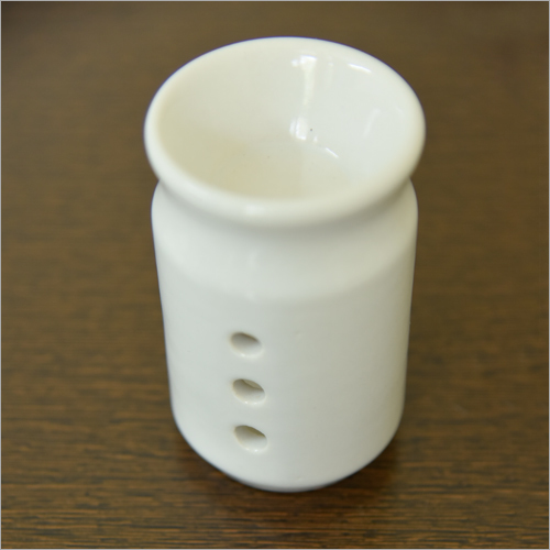 Ceramic Oil Burner - Ceramic, 3x2.5 Inches, White, Glossy Finish | Aromatic, Elegant, Durable, Soothing