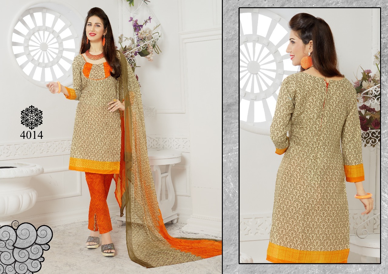 American Creap With Chiffon Dupatta With Lace Border Apsara Vol-4 By Arishta Fashion