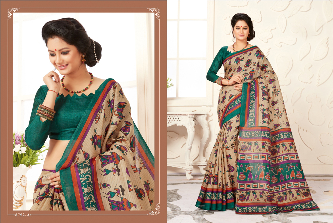 Khadi Saree - Khadi Silk, 5.5 Meters, Bust 44 Cm, Hip 46 Cm, Waist 36 Cm | Elegant Design, Eco-friendly, Anti-wrinkle, Breathable, Quick Dry