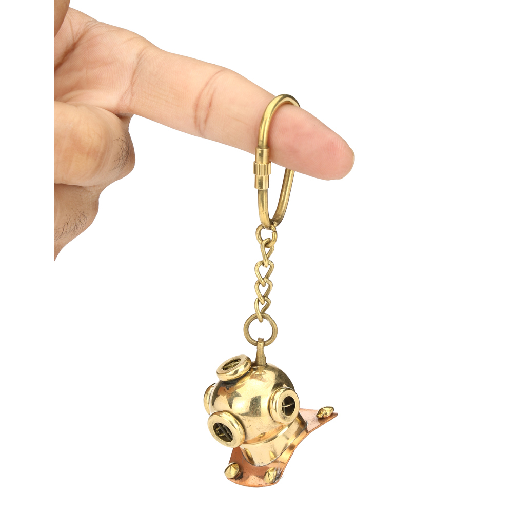 Brass Key Chains - High Grade Brass, Variable Sizes & Designs | Durable, Polished Finish With Elegant Key Holder And Versatile Chain Length