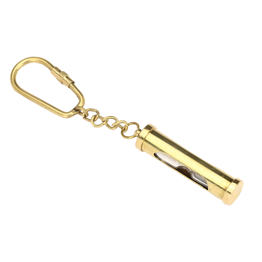 Brass Whistle Key Chain