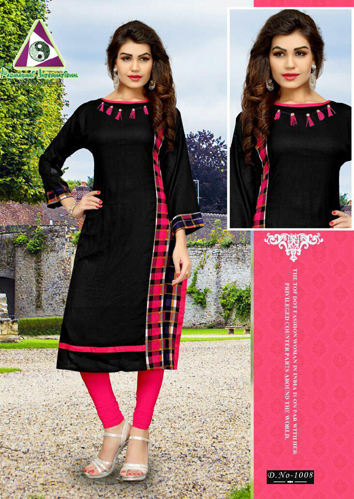 Venisha Vol - 01 - Rayon Slub Fabric, Sizes L-xxl | Trendy Design, 3-4th Sleeve Style, Casual, Daily & Party Wear For Girls