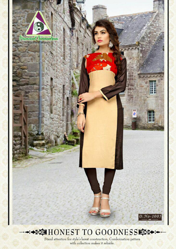 Venisha Vol - 01 - Rayon Slub Fabric, Sizes L-xxl | Trendy Design, 3-4th Sleeve Style, Casual, Daily & Party Wear For Girls