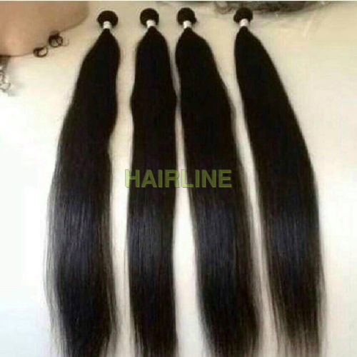 straight machine wefted hair