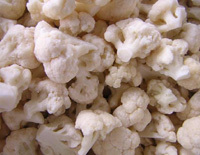 जमी हुई फूलगोभी