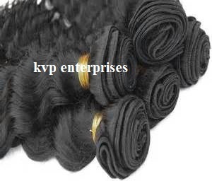 Weft Hair - Indian Human Hair, Black Color | Suitable for Baby Girls, Girls, and Women
