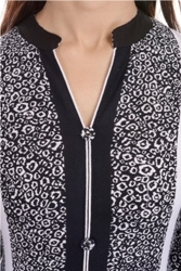 Trendy Rayon Kurti - Bust Size 36-44, Black Color | Breathable, Stylish 3/4th Sleeve, Perfect For Daily Wear