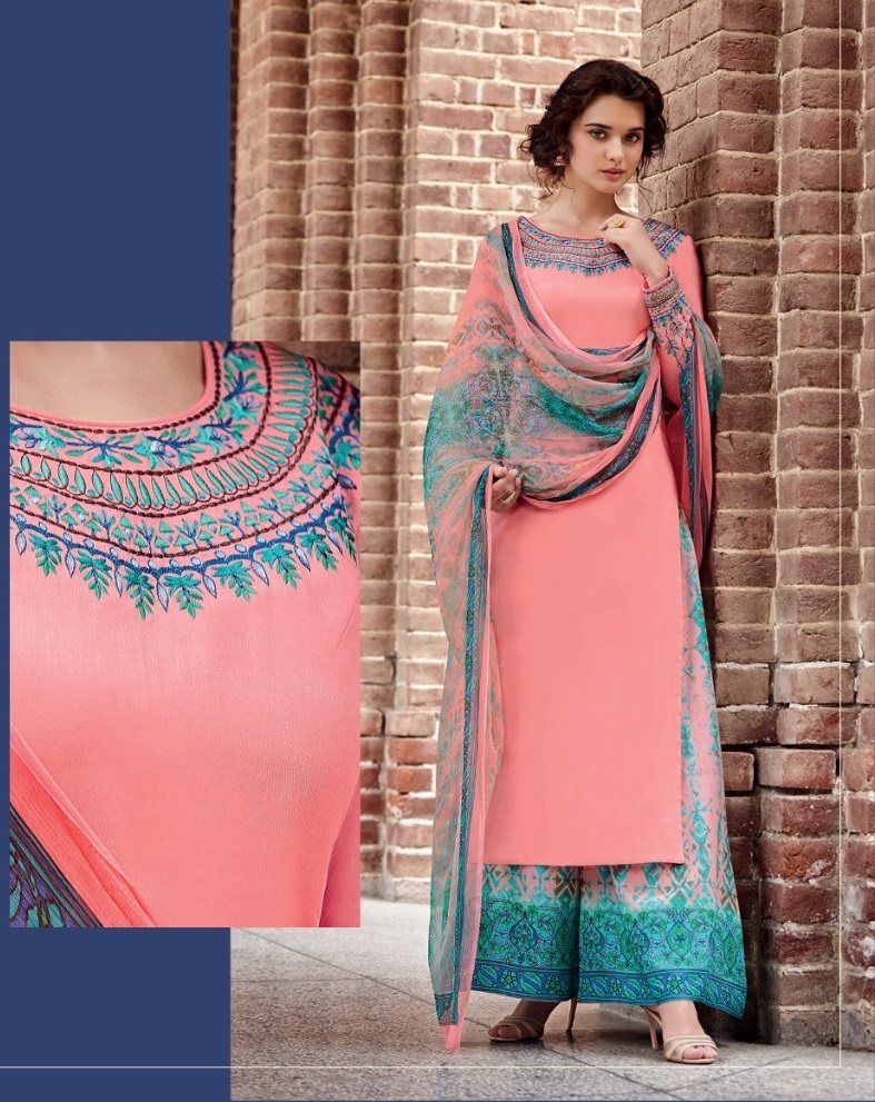 Grey Cotton Designer Suit